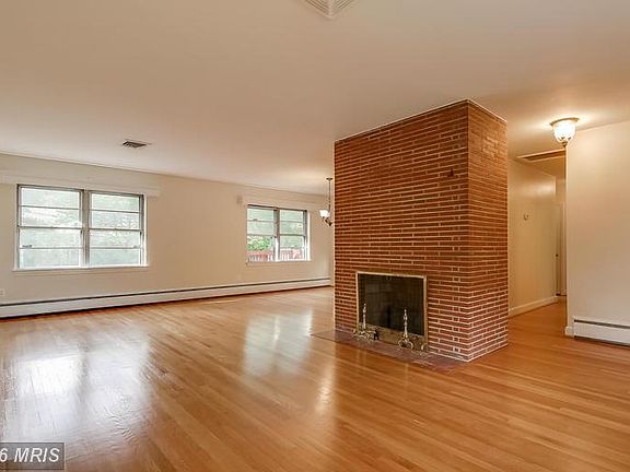 Wood burning fireplace