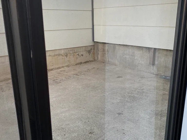 Large private, fenced patios.