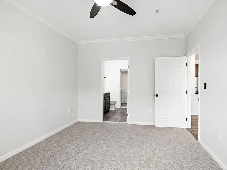 Main bedroom with bathroom and walk in closet access
