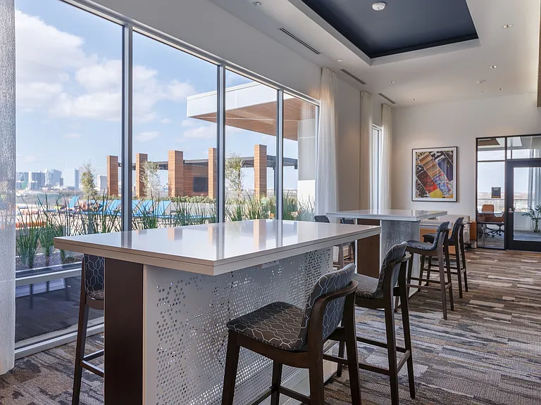 Resident Co-Working Spaces with Private Offices on Top Floor