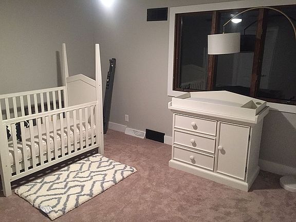 One of two upstairs bedrooms