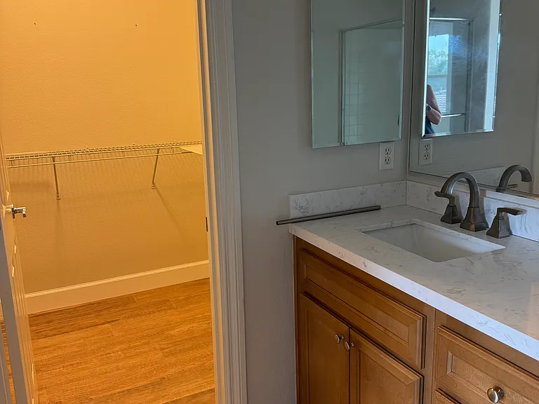 Master walk-in closet