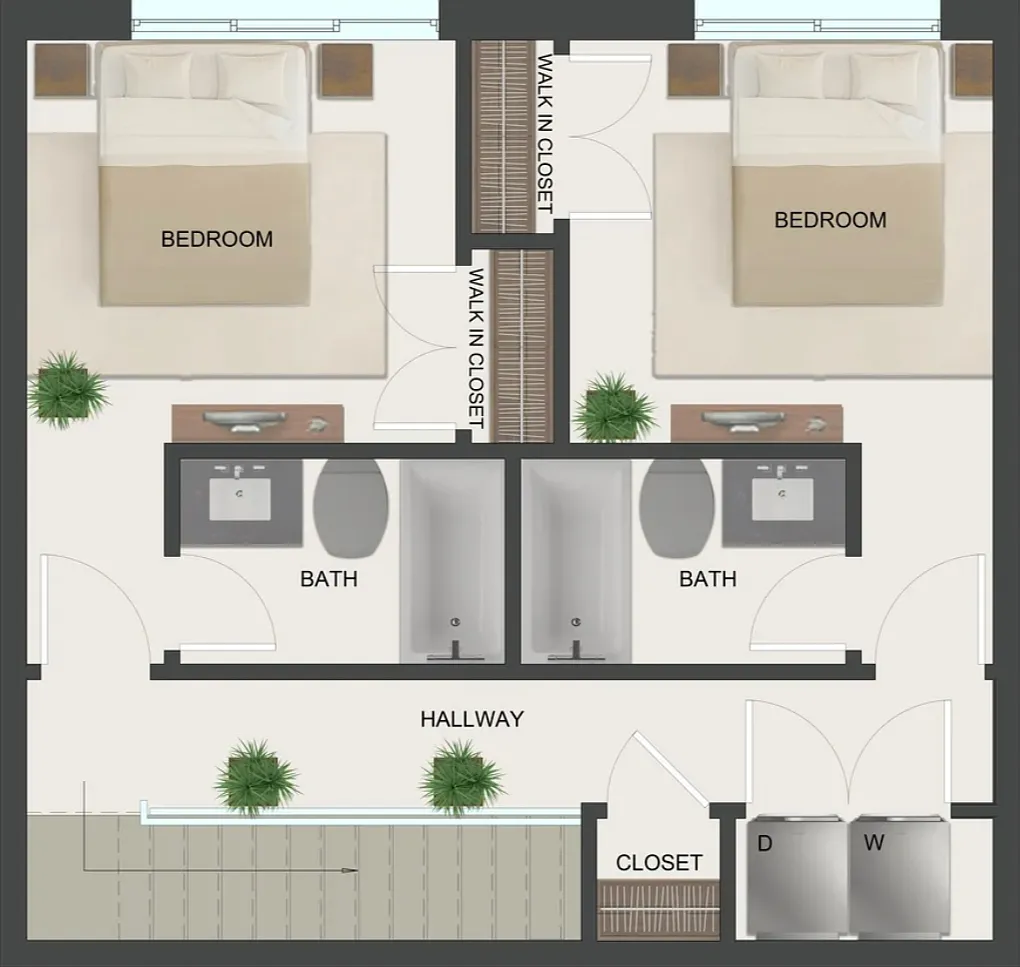 2 bed, 2.5 bath, 1030 sqft, $2,100 — Photo 3