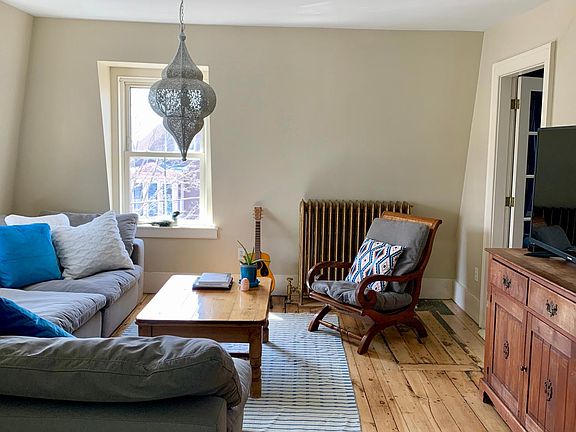 Living Room. Door to office nook showing on right.