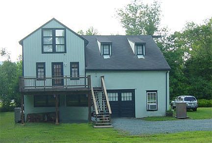 Front entrance at deck