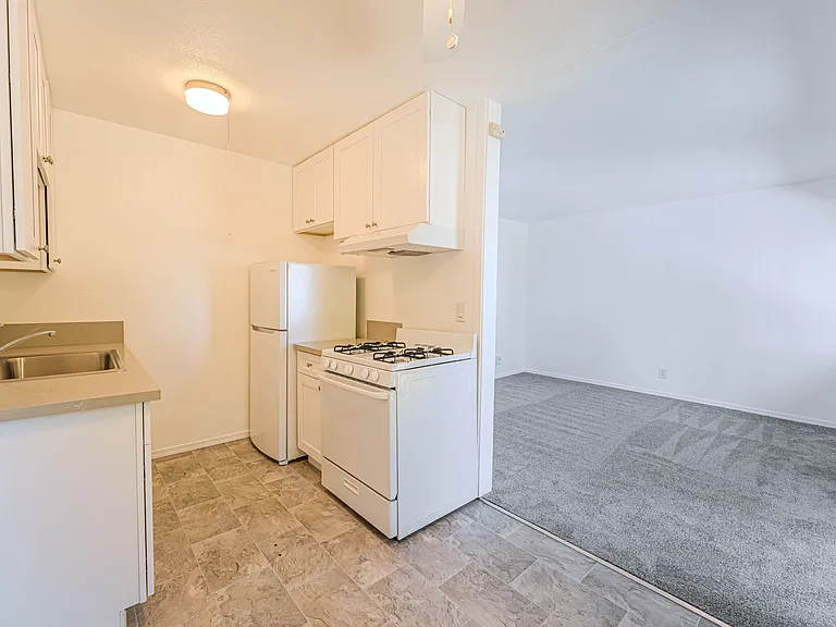 Living room/kitchen and dining space