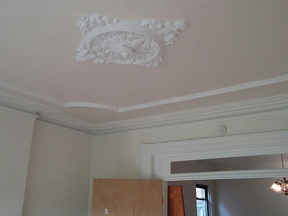 Ceiling in Master Bedroom with view of double doors