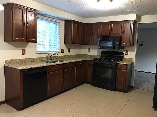 Kitchen with granite top