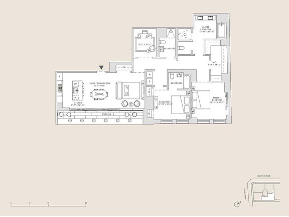 2nd image of 100 Barrow St #3D