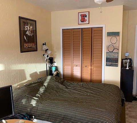 Bed and closet