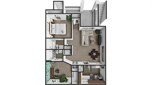 Floor plan Two Bedroom