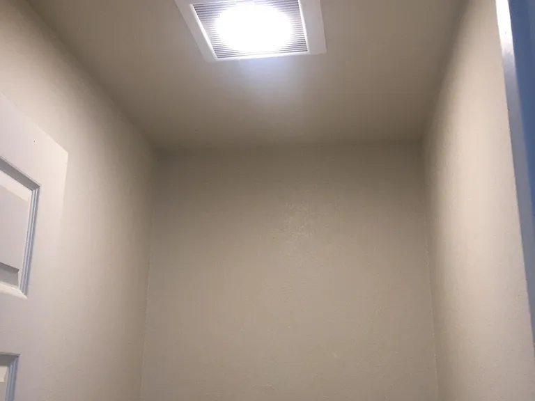 Panasonic WhisperGreen Vent with bright LED light in all bathrooms. Installed in 2019.