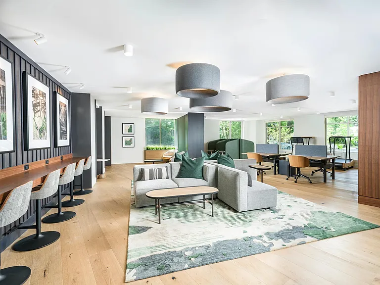 Work remotely in style with designated coworking zones, private nooks, and treadmill desks that help you stay active while you stay productive.