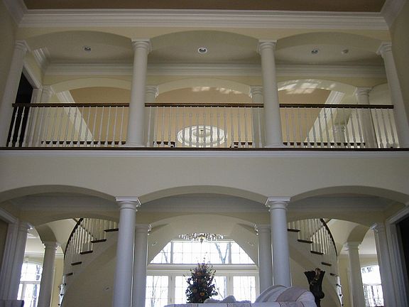 View from the Great Room, looking out toward the front of the house