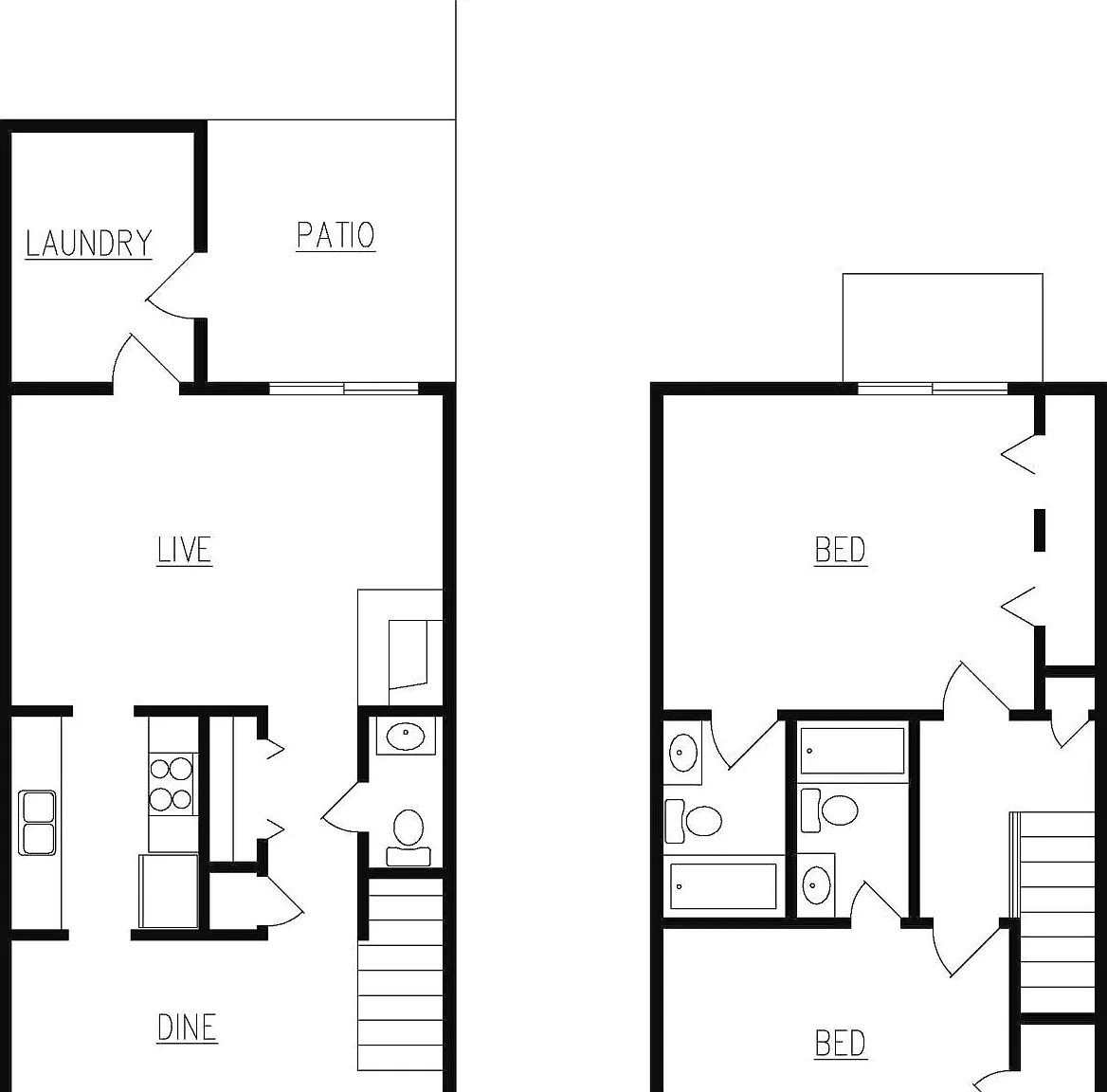 2 bed, 2.5 bath, 1254 sqft, $2,500 — Photo 2