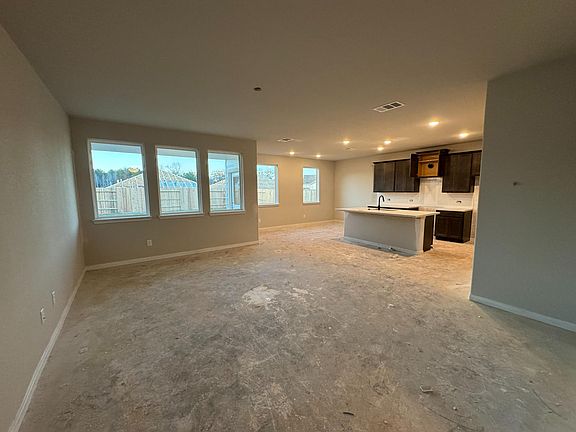 Construction progress - open concept living space