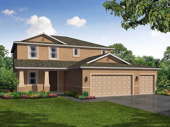 Saratoga 3-Car Home Exterior Craftsman Elevation