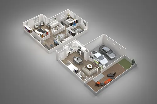 Floor plan 3 Bed / 2.5 Bath
