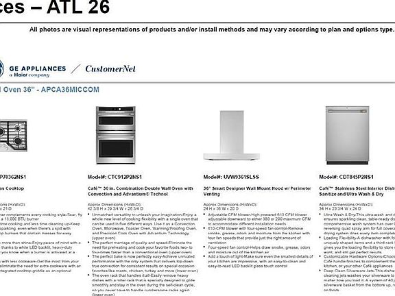 Upgraded Appliance package