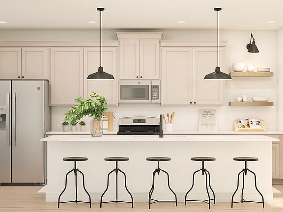 Kitchen with quartz countertops