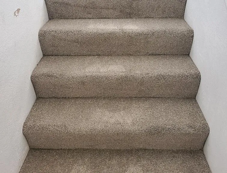 Internal stairs leading up to living space