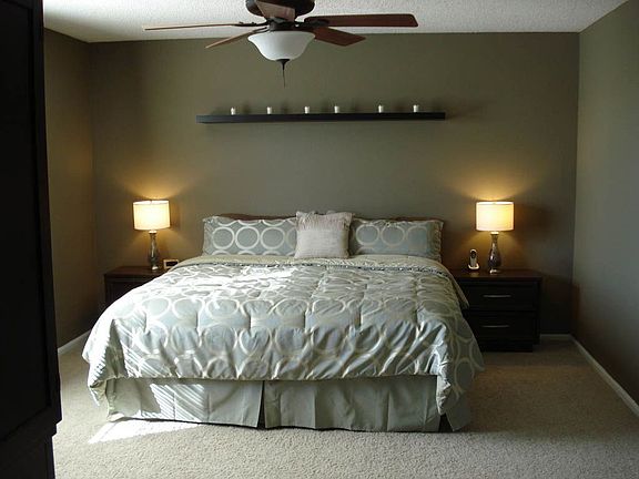 Master bedroom with adjoining bath and huge walk in closet