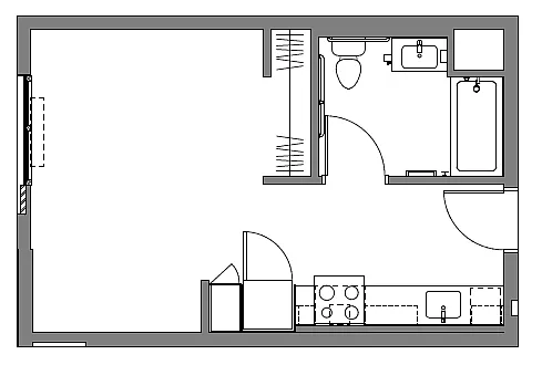 Floor plan Studio A