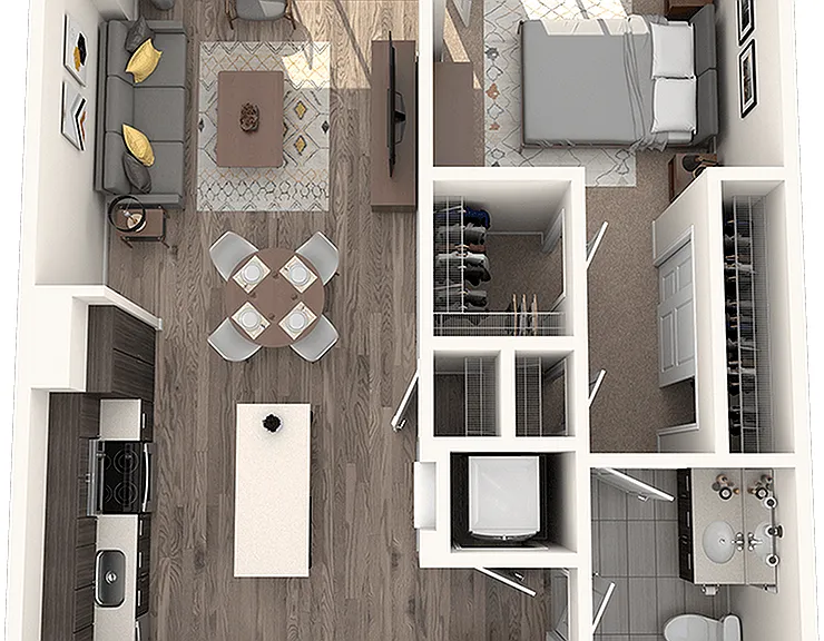 A6 1 Bedroom, 1 Bathroom A6 1 Bedroom, 1 Bathroom