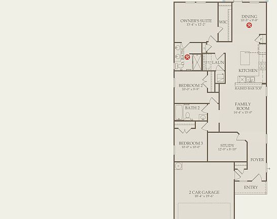 Taft Floor Plan, Quick Move-In Home, Floor 1