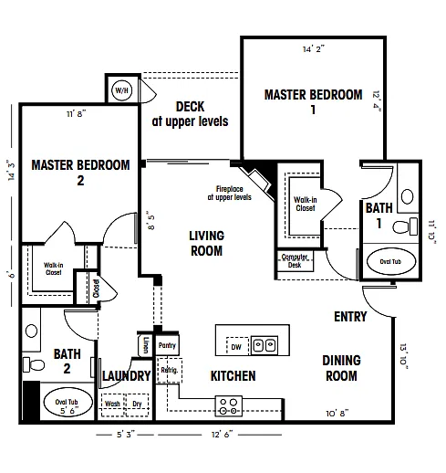 Floor plan 2B
