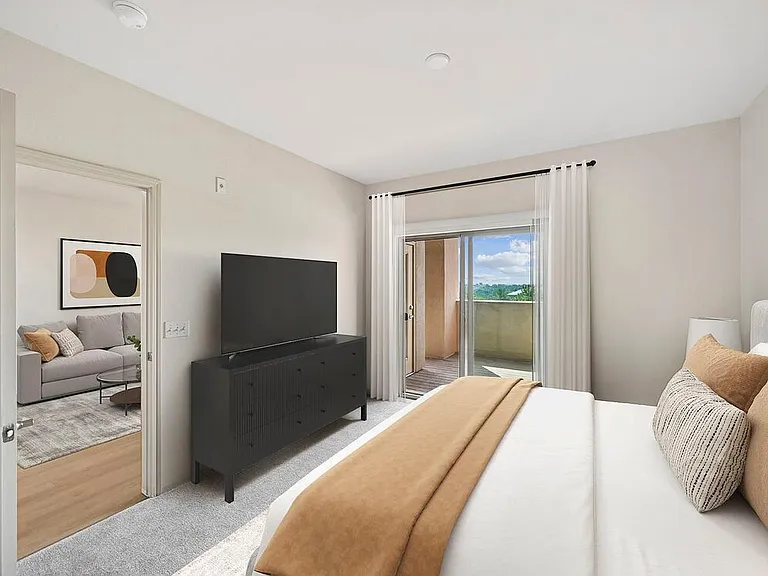 Renovated Package I bedroom with carpet