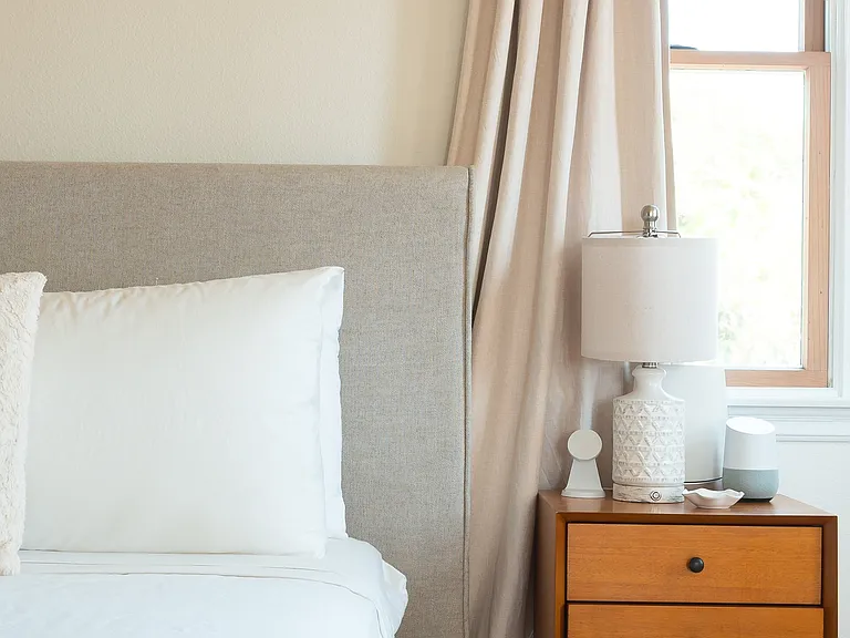 Nightstand in the master bedroom