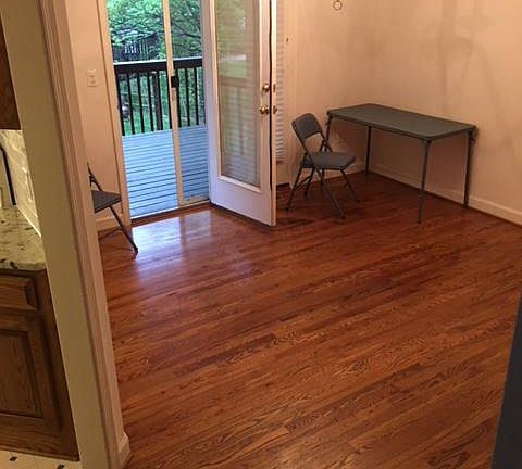 Dining Room with covered deck