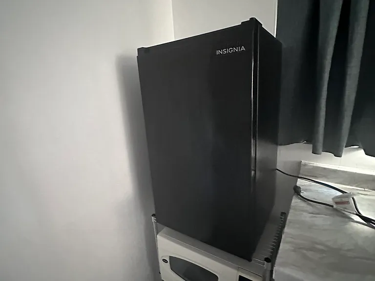Mini Fridge and Microwave