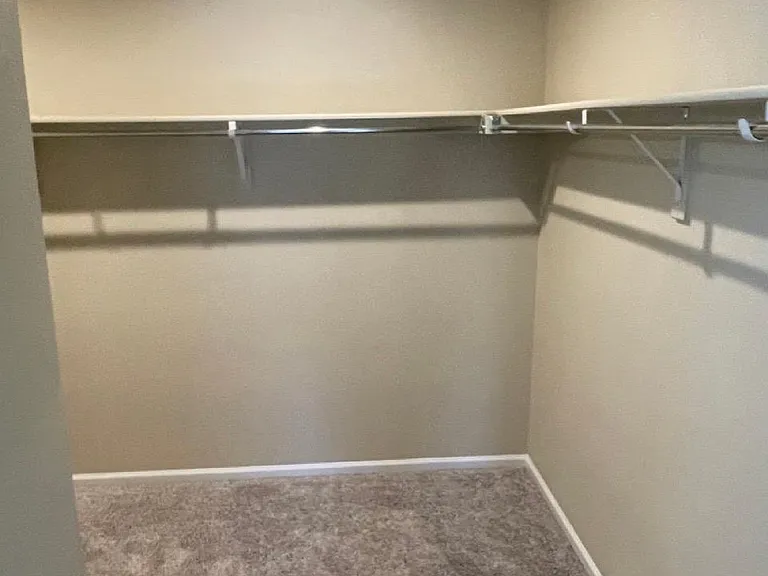 Spacious walk-in closet