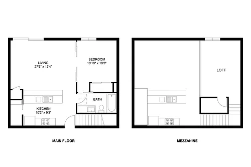Floor plan Plan Q: Loft Collection