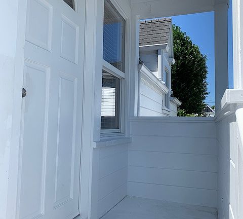 Front door & porch