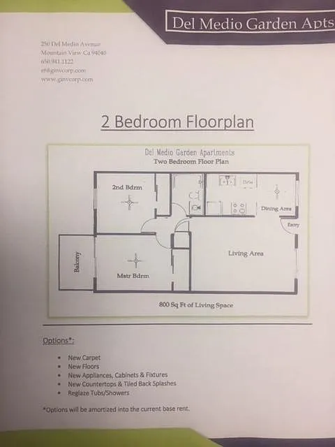 Floor plan 2 Bedroom