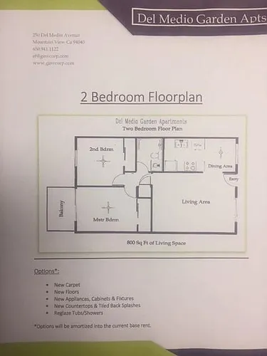 Floor plan 2 Bedroom