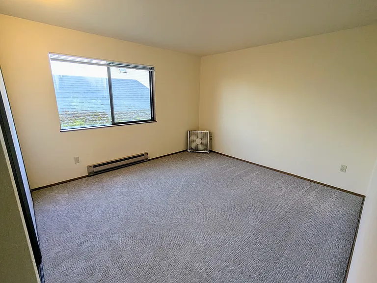 Lots of light and privacy in the bedroom