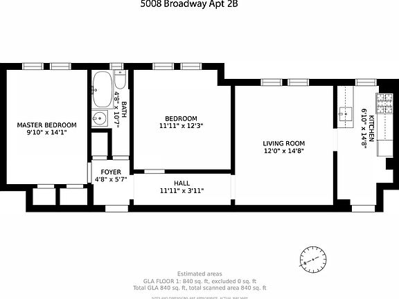 2nd image of 5008 Broadway APT 2B