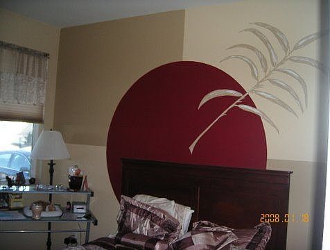 mural in bedroom