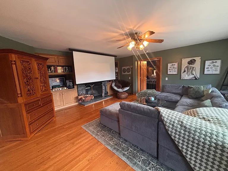 Living Room with projector down