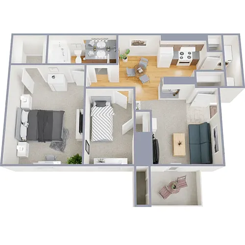 Floor plan Two Bedroom