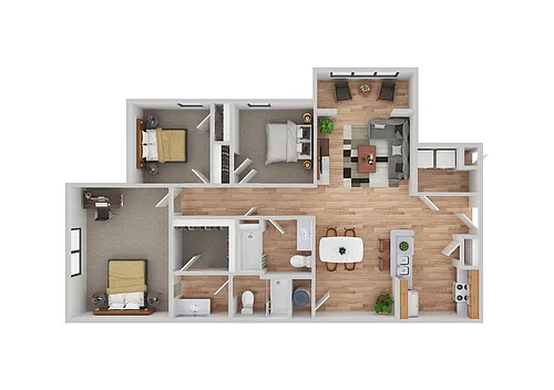 Floor plan 3 Bedrooms