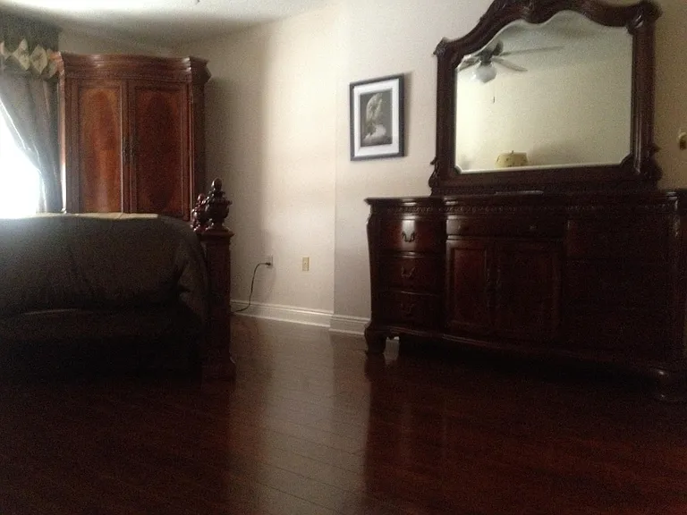 Nicely furnished master bedroom with private full bathroom and walk in closet