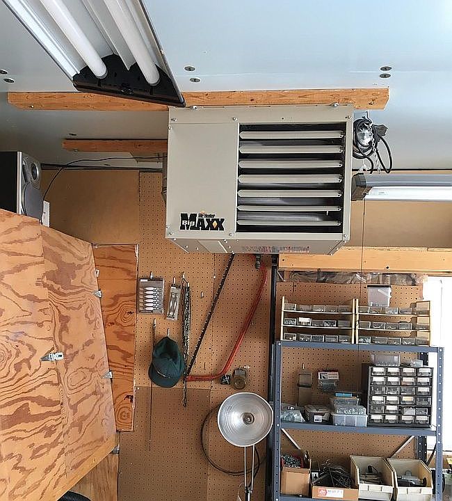 Heated 2 stall garage.