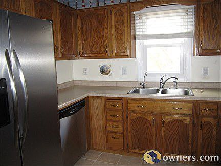Kitchen with new counter tops