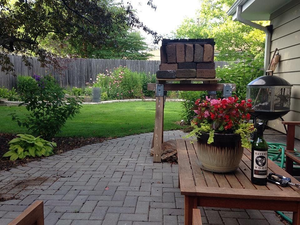 Outdoor patio and professional garden