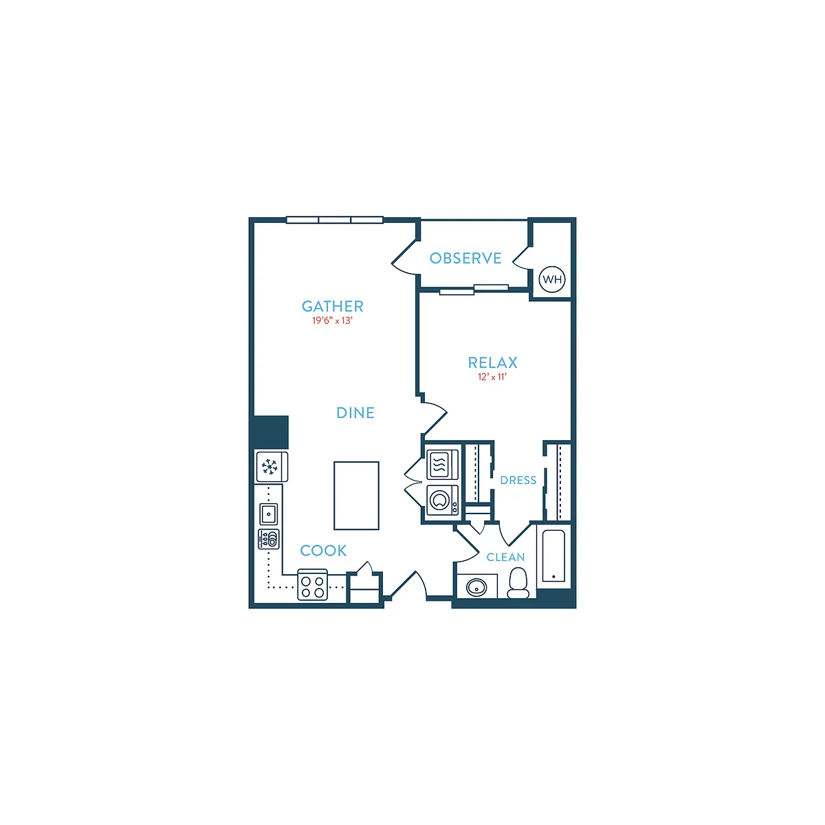 Floor plan Waypointe A1